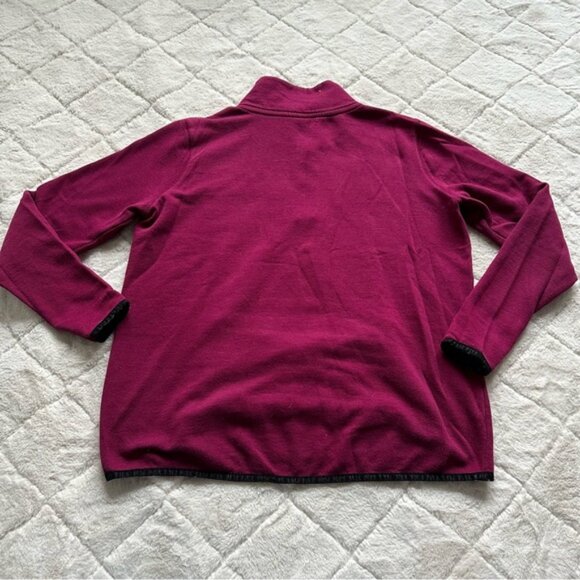 Victoria's Secret PINK | Berry Quarter Zip Crew Neck Pullover | Size Small - Picture 4 of 12